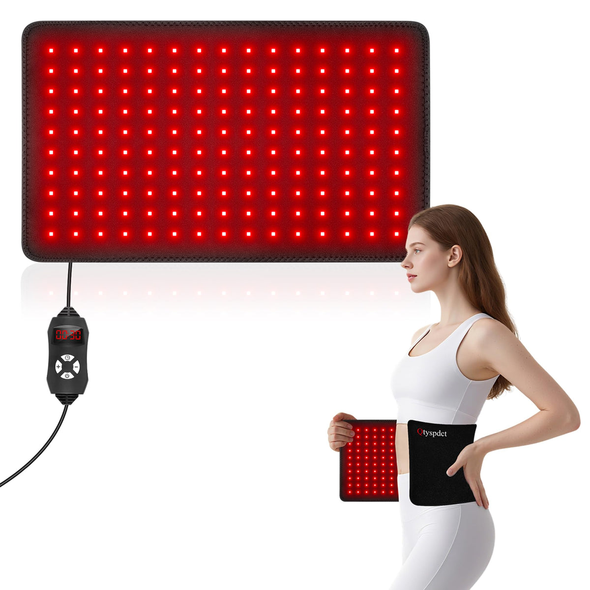 Qtyspdct Large Red Light Therapy for Body, 20 Infrared Light Therapy Pad