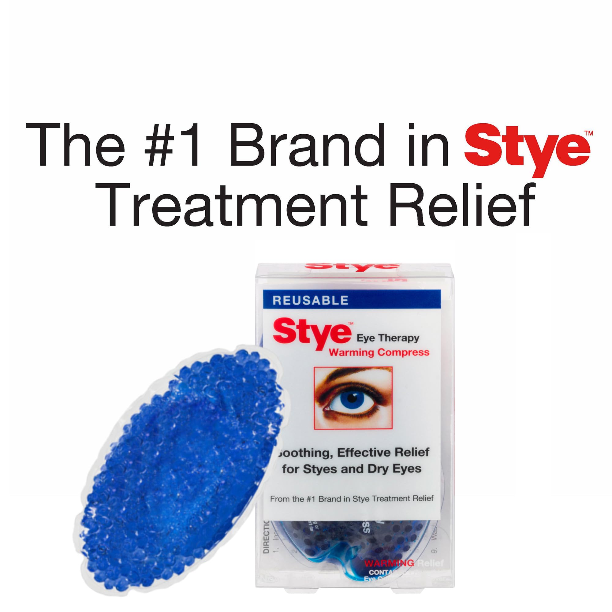 Stye Eye Therapy Reusable Warming Compress, Relief for Styes and Dry Eyes, Reusable