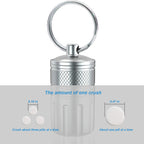 MEECN Pill Crusher & Cases, Medicine to Fine Powder, Stainless Steel Crushes Pills, Waterproof (Vitamin Crusher)