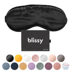 Blissy Silk Sleep Mask - Silk Eye Sleeping Mask for Women & Men for Total Blackout - Silk Eye Mask - 100% Pure Mulberry Silk, 22