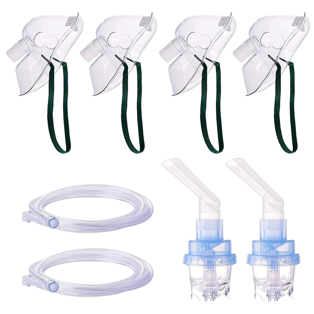 2 Pack Nebulizer Tubing and Mouthpiece Set, Nebulizer Mask Accessories Full Replacement for Adult