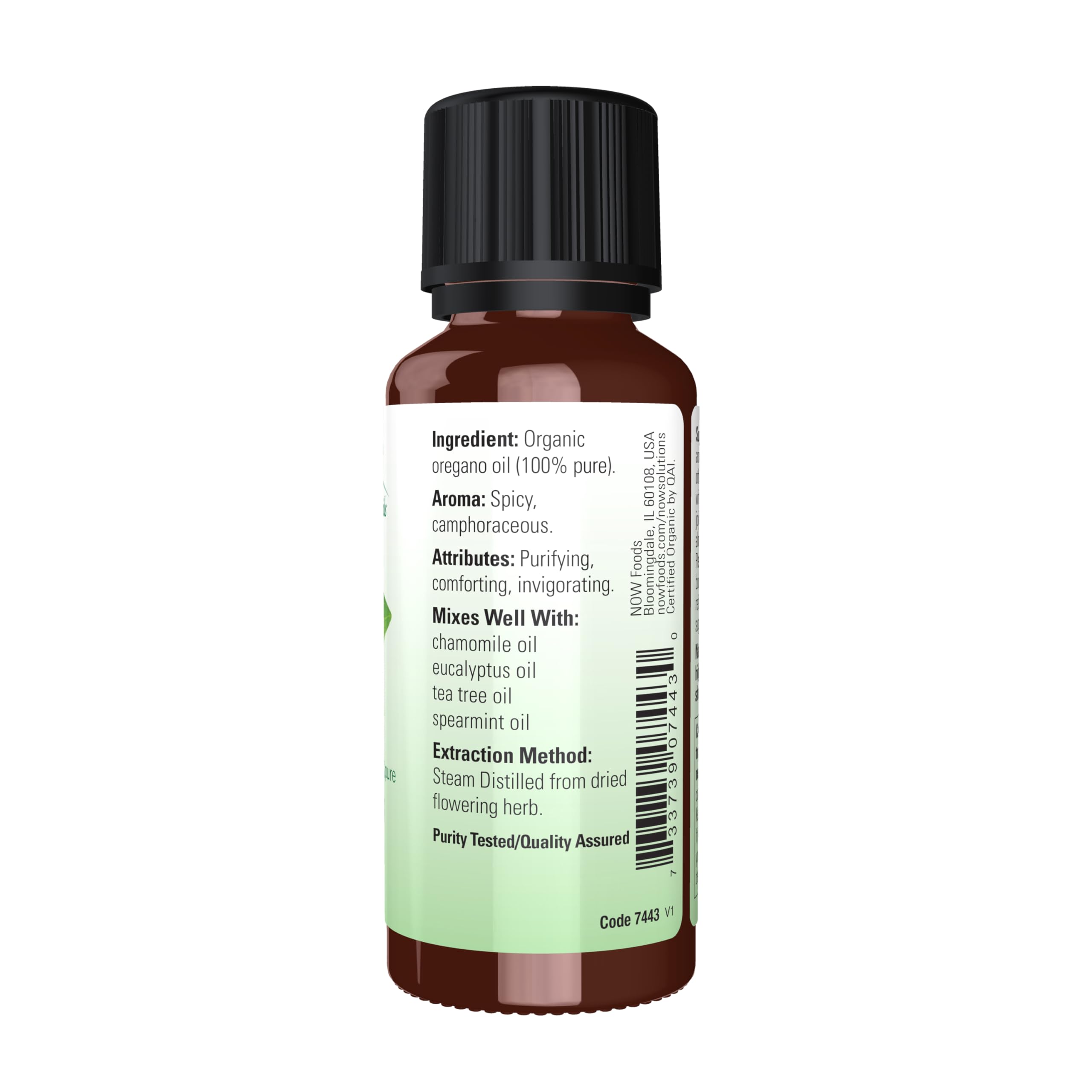 NOW Foods Essential Oils, Organic Oregano Oil, Comforting Aromatherapy Scent, Steam Distilled, 100% Pure, Vegan, Child Resistant