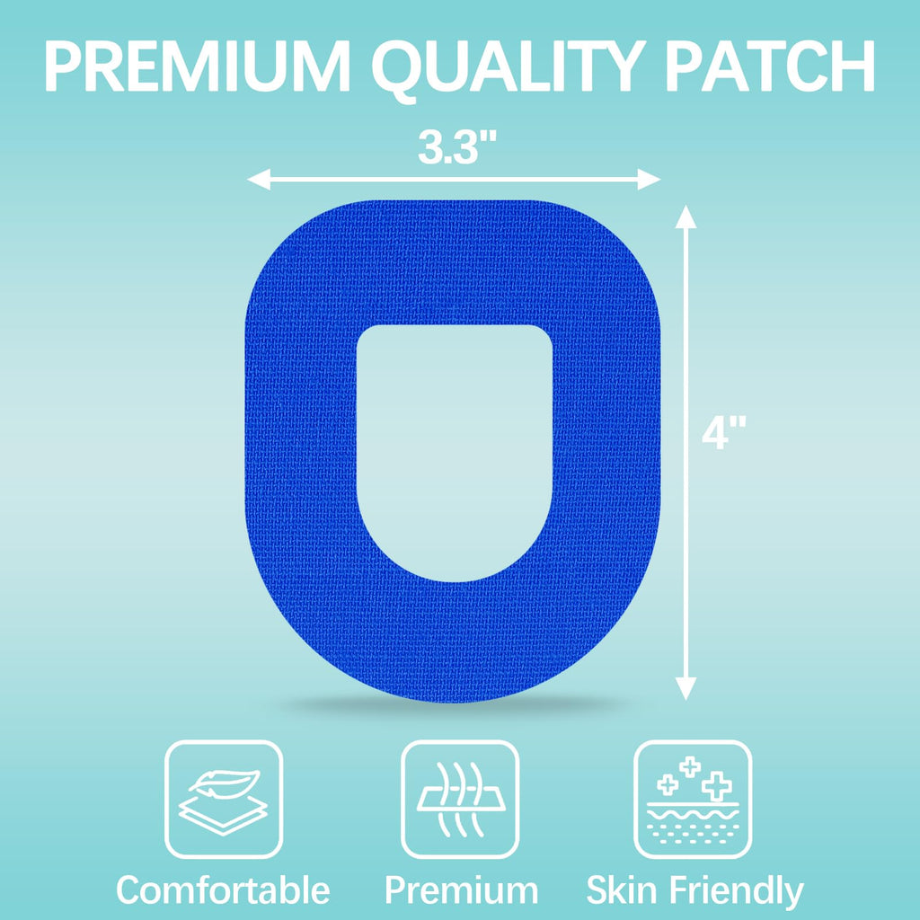 OBUZOO Omnipod Adhesive Patches,20 Pack Waterproof & Breathable Overpatches,Flexible Underpatch for Omnipod 5,Hypoallergenic & L