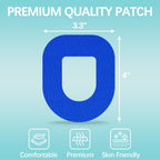 OBUZOO Omnipod Adhesive Patches,20 Pack Waterproof & Breathable Overpatches,Flexible Underpatch for Omnipod 5,Hypoallergenic & L