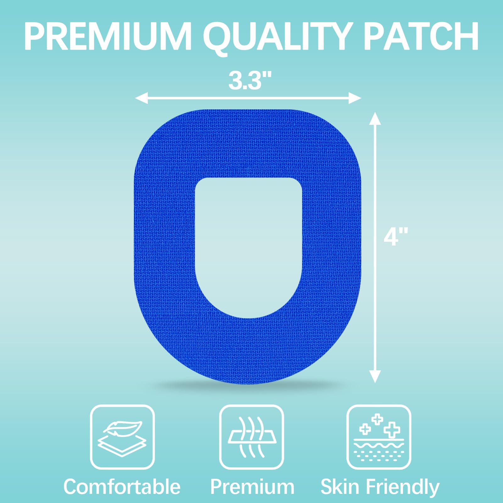 OBUZOO Omnipod Adhesive Patches,20 Pack Waterproof & Breathable Overpatches,Flexible Underpatch for Omnipod 5,Hypoallergenic & L
