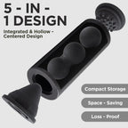 MZDXJ 5 in 1 Foam Roller Set with Peanut Massage Ball, Curved Muscle Brush - Yoga Roller, Massage Ball, Trigger Point Triangle f