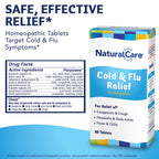 NaturalCare Cold & Flu Relief* Homeopathic Helps Temporarily Relieve Congestion, Cough, Headache, Sore Throat, Runny Nose, Body
