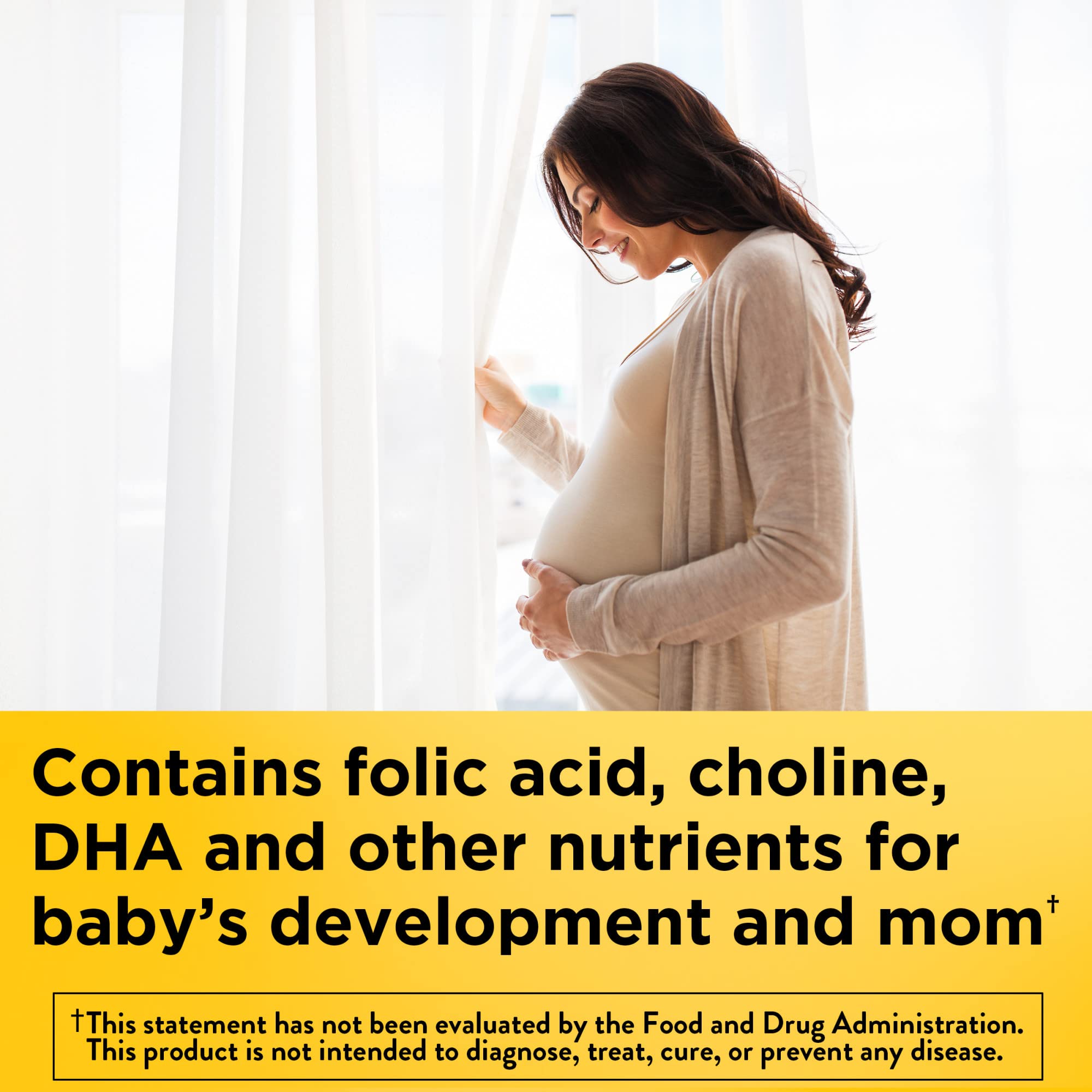 Nature Made Prenatal Gummies with DHA and Folic Acid, Prenatal Vitamin and Mineral Supplement for Daily Nutritional Support, 60