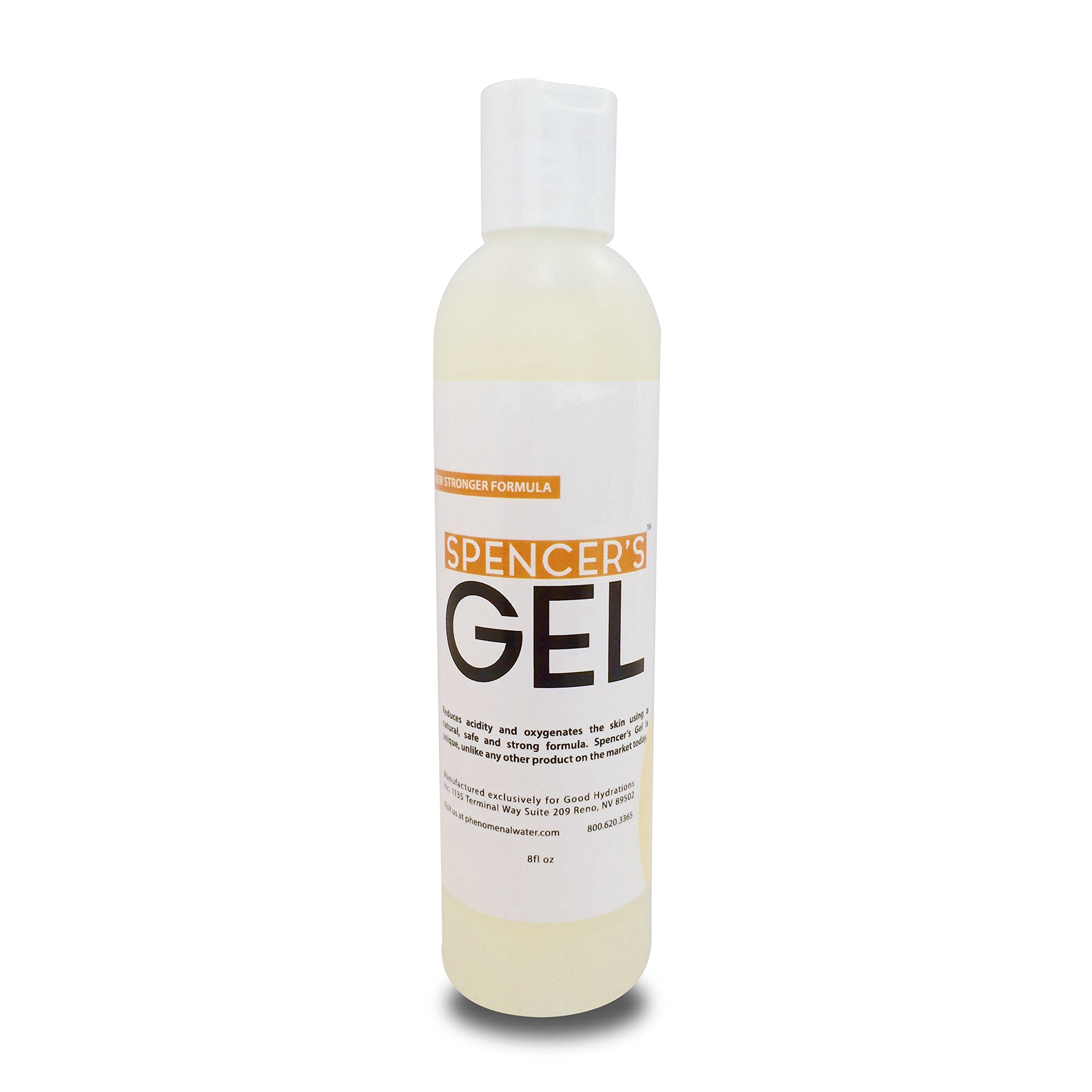 Spencers Gel Alkaline Formula (8oz) - lab-certified to kill Staph aureus on skin contact