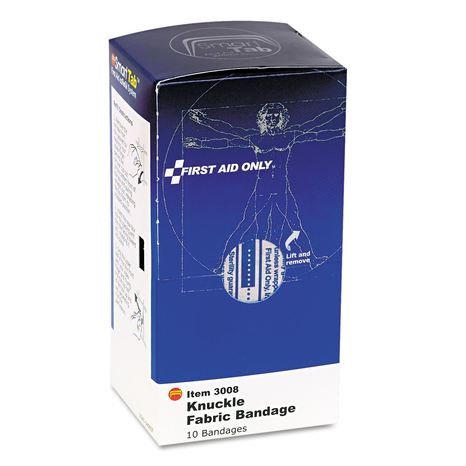First Aid Only, Inc FAE3008 Knuckle Fabric Bandages, 10/BX, Beiger