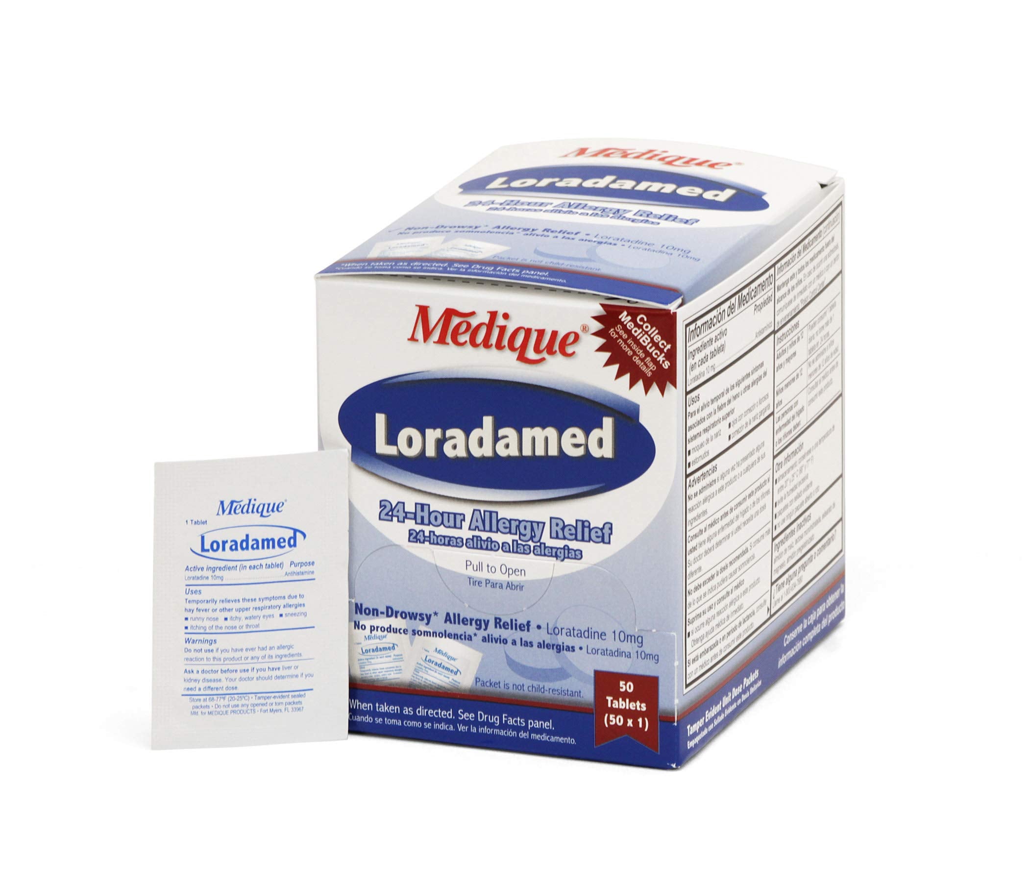 Medique 20350 Loradamed, 50 Tablets, 10mg