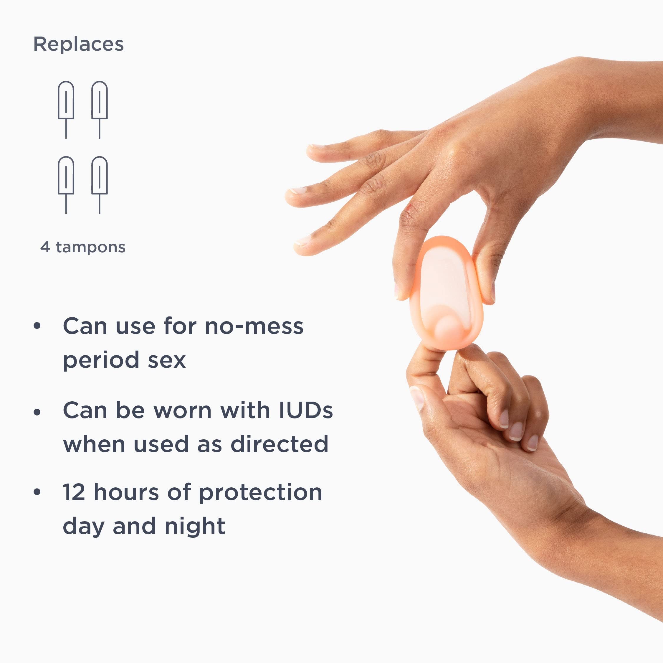 Saalt Menstrual Disc - Soft, Flexible, Reusable Medical-Grade - Removal Notch - Tampon Alternative - Made in USA - Lasts 10 Year