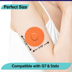 OBUZOO 20 Pack G7 Adhesive Patches Waterproof & Breathable Stelo Covers,Hypoallergenic & Latex-Free,Skin-Friendly & Flexible Ove