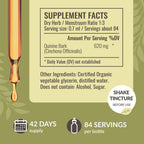 HERBAMAMA Quinine for Leg Cramps Tincture - Vegan Cinchona Bark Liquid Quinine Drops - Non-GMO, Alcohol & Sugar-Free Cramp Defen