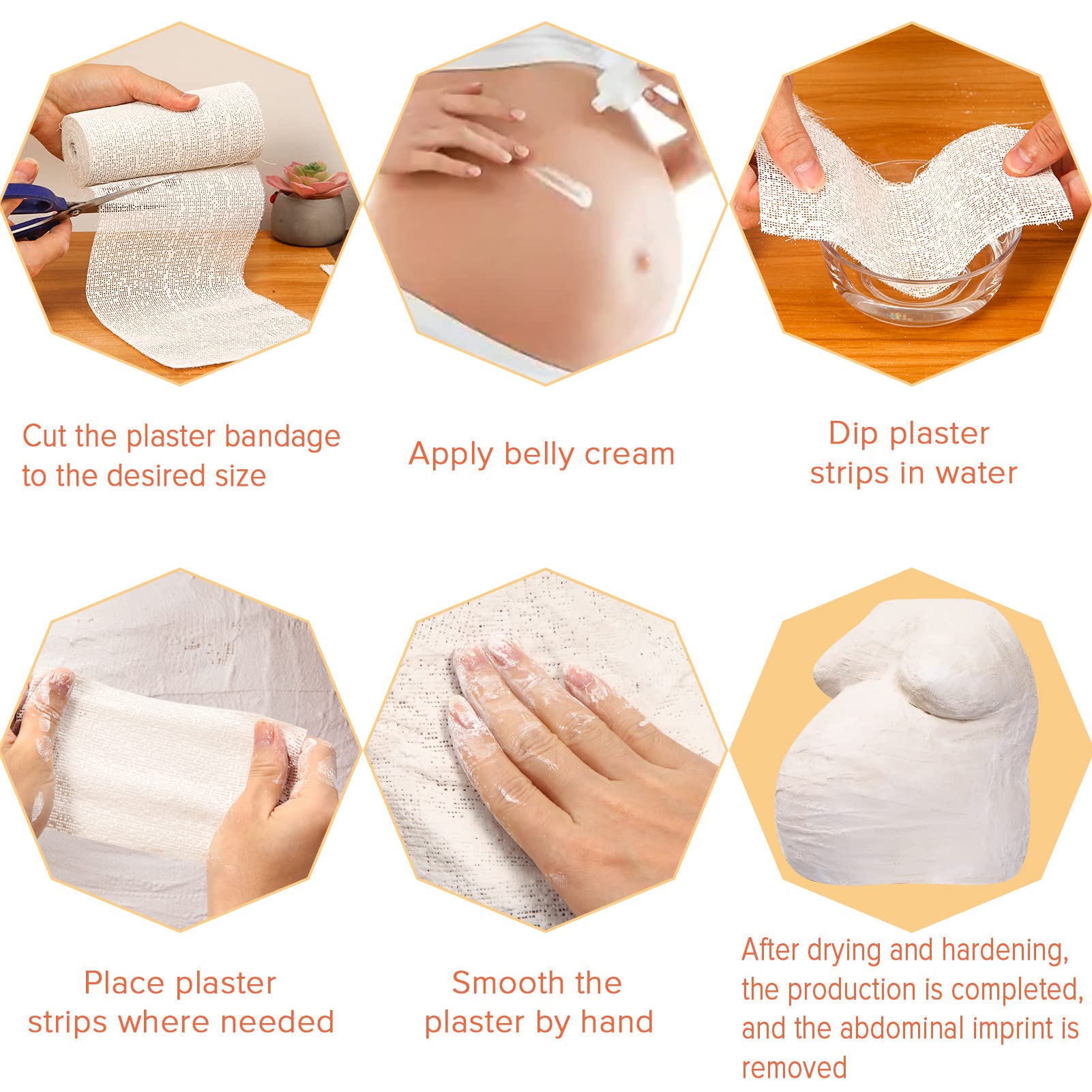 30ft - 211ft Plaster Cloth Rolls White Gauze Strips Wrap Bandages for Craft Belly Cast Mask Making Body Molds Scenery Art(12inch