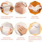 45ft - 211ft Plaster Cloth Rolls White Gauze Strips Wrap Bandages for Craft Belly Cast Mask Making Body Molds Scenery Art(4inch