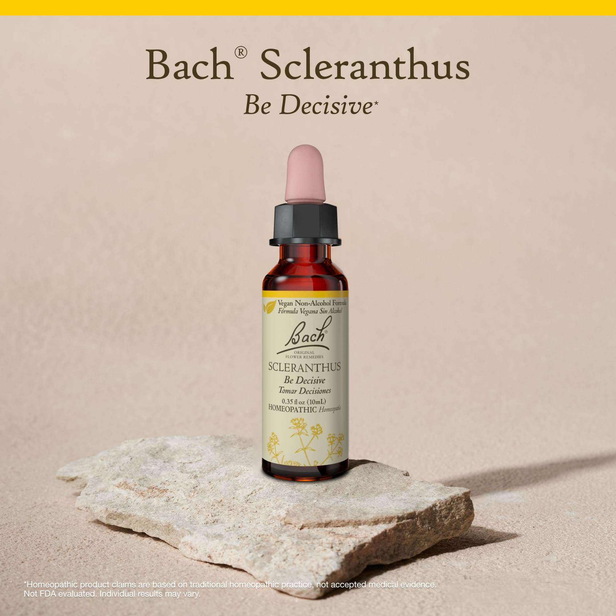 Bach Original Flower Remedies, Scleranthus (Non-Alcohol Formula) - Be Decisive - Natural Homeopathic Flower Essence for Emotiona