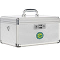 ZORVIDSON Medicine Lock Box, First Aid Kit Medication Storage Box with Lock, Layered Aluminum Daily Medicine Box with Key Family