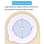 Ostomy Colostomy Supplies, 10 PCS Colostomy Bag, One Piece Drainable Pouches with Twist-Tie for Ileostomy Stoma Care, Cut to Fit