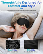 Silk Cordless Heated Eye Mask, Washable Heat Eye Compress for Dry Eye Electric Eye Heating Pad Warm Eye Mask for Eye Fatigue Sty