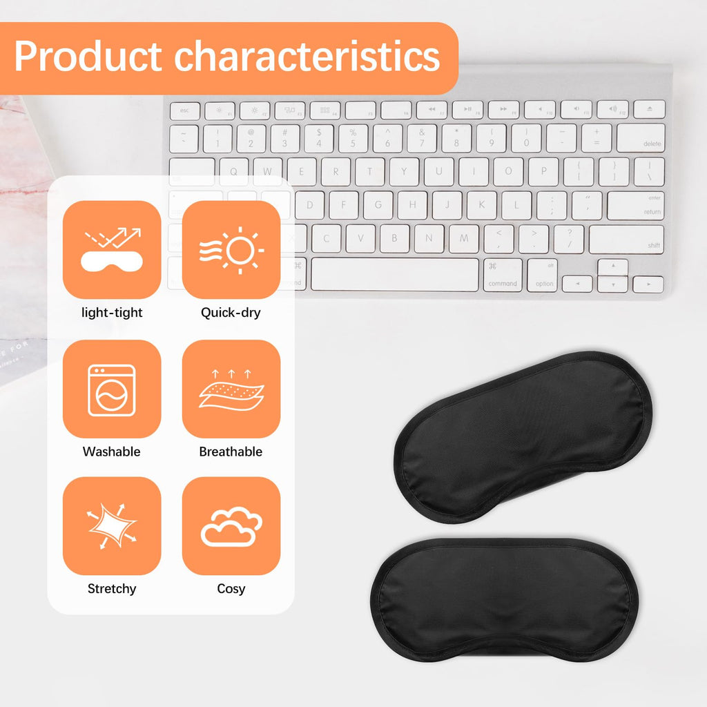40 Pcs Eye Mask Sleep Masks Bulk Blindfolds for Team Building Party Games with Nose Pad and Adjustable Strap for Women Men 4 Lay