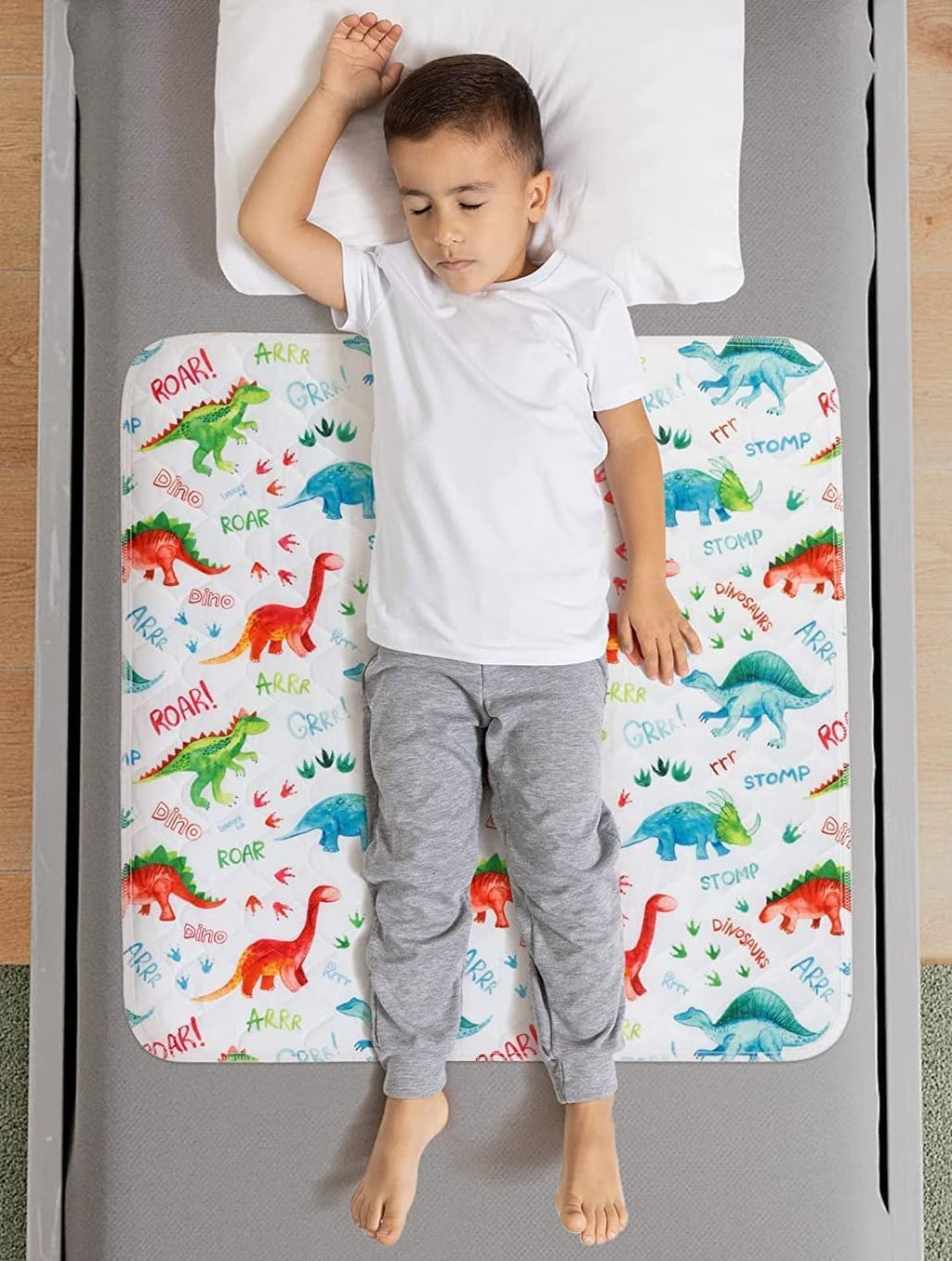2X Potty Training Waterproof Bed Pad- Night Time Bed Protector Excellent for Toilet Training, Incontinence & Bedwetting, Reusabl