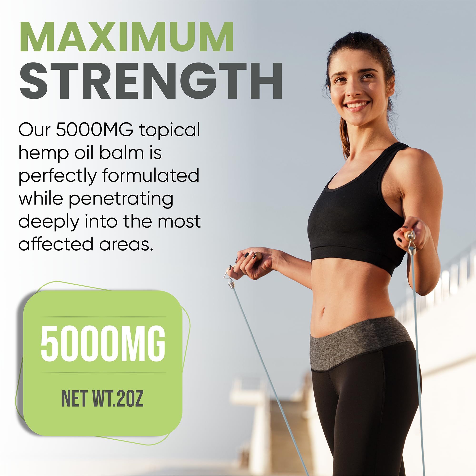 FOXLEAF Hemp Oil Balm for Muscles, Joints, Back, Knees, Neck, Fingers, and Elbows with Arnica, Camphor, Menthol, and Peppermint