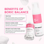 Her Fantasy Box | Boric Balance Yoni Foam Wash - Naturally Safe, pH-Balancing, Gentle Cleansing Formula for Daily Care, Odor Con