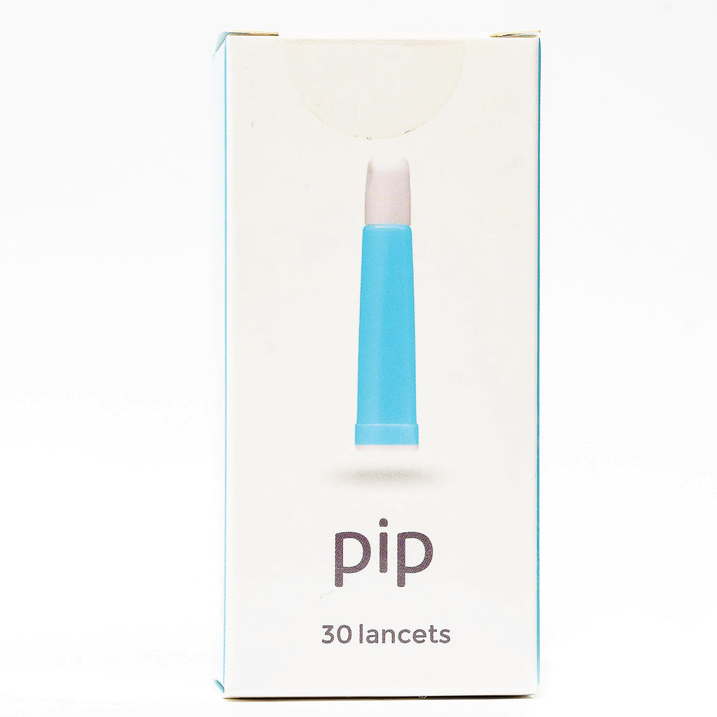 Pip 30 Lancets | All-in-One 30G-1.0mm Safety Lancets | Ultra-Sensitive Fingerstick for Blood Sugar & Ketone Monitors