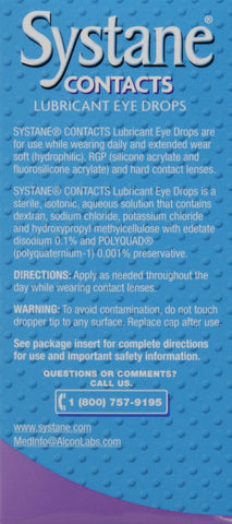 Systane Contacts Soothing Drops-0.405 oz, 12mL, 2 pack