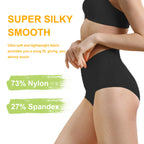 IRISMORII Absorbent Incontinence Underwear for Women Washable Leak Proof Seamless Urine Postpartum Protective Brief (Black L)