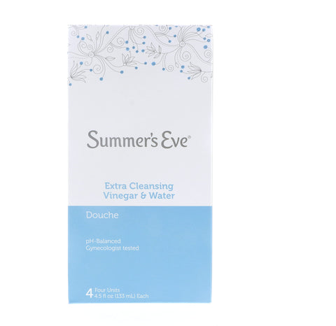Summer's Eve Extra Cleansing Douche Vinegar & Water, Feminine Wash,PH Balanced, Naturally Inspired, & Gynecologist Tested (Pack 