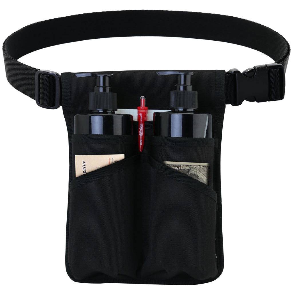 Tuhaoge Massage Bottle Bag,Massage Oil Holster for 2 Bottle s,Lotion Holster,Massage Therapist,Massage Oil Holster, Massage Loti
