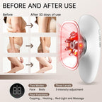 CENXIGO 4 in 1 Body Sculpting Machine-Lymphatic Drainage Massager with 4 Adjustable Functions:Heating,Cupping,Red Light & Massag