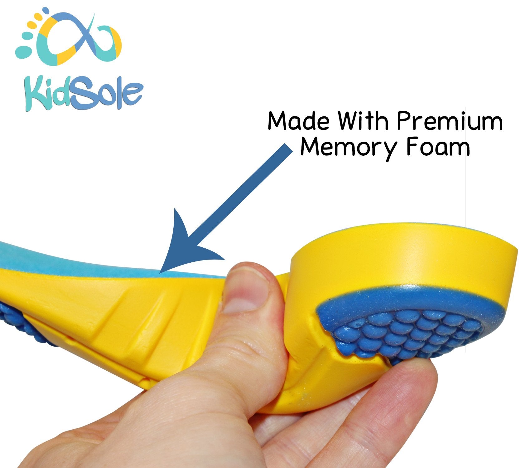 Childrens Athletic Memory Foam Insoles For Arch Support and Comfort for Active Children ((26 CM) Kids Size 6.5-8.5)