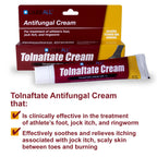 CareAll Tolnaftate Cream USP 1%, 1.0 oz Tube (6 Pack), Effective Antifungal Treatment for Athletes Foot, Jock Itch, Ringworm. Re