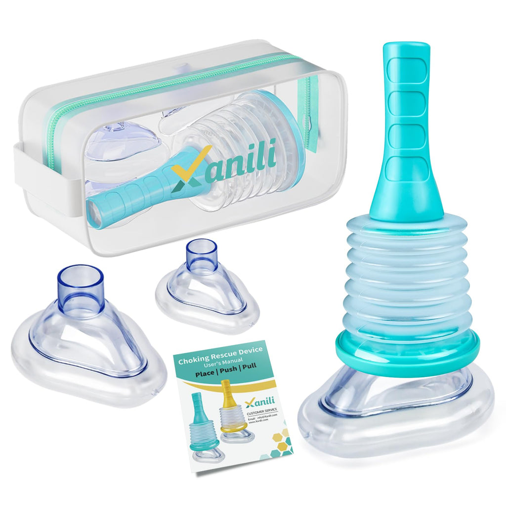 Xanili Choking Rescue Device, Portable Airway Suction Device, Anti Choking Device for Kids and Adults, Portable Suction Rescue D
