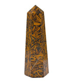 Mariyam Jasper Calligraphy Jasper Crystal Towers ~ Natural Healing Crystal Point Obelisk for Reiki Healing and Crystal Grid (2 t