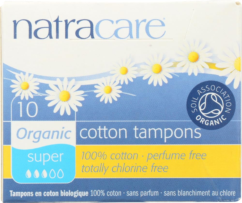 Natracare Organic Tampon Cotton Super 10 Count (2 Pack)
