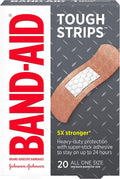 BAND-AID Brand TOUGH STRIPS Bandages All One Size, 20 COUNT