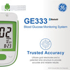 GE333TS Blood Glucose Test Strips | 50-Count Pack |Gold Electrodes|Patented Test Strip Structure