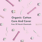 Rael Tampons, Compact Applicator Tampon Made with Organic Cotton - Tampons, Super Absorbency, BPA-Free, Chlorine Free, Leak Lock