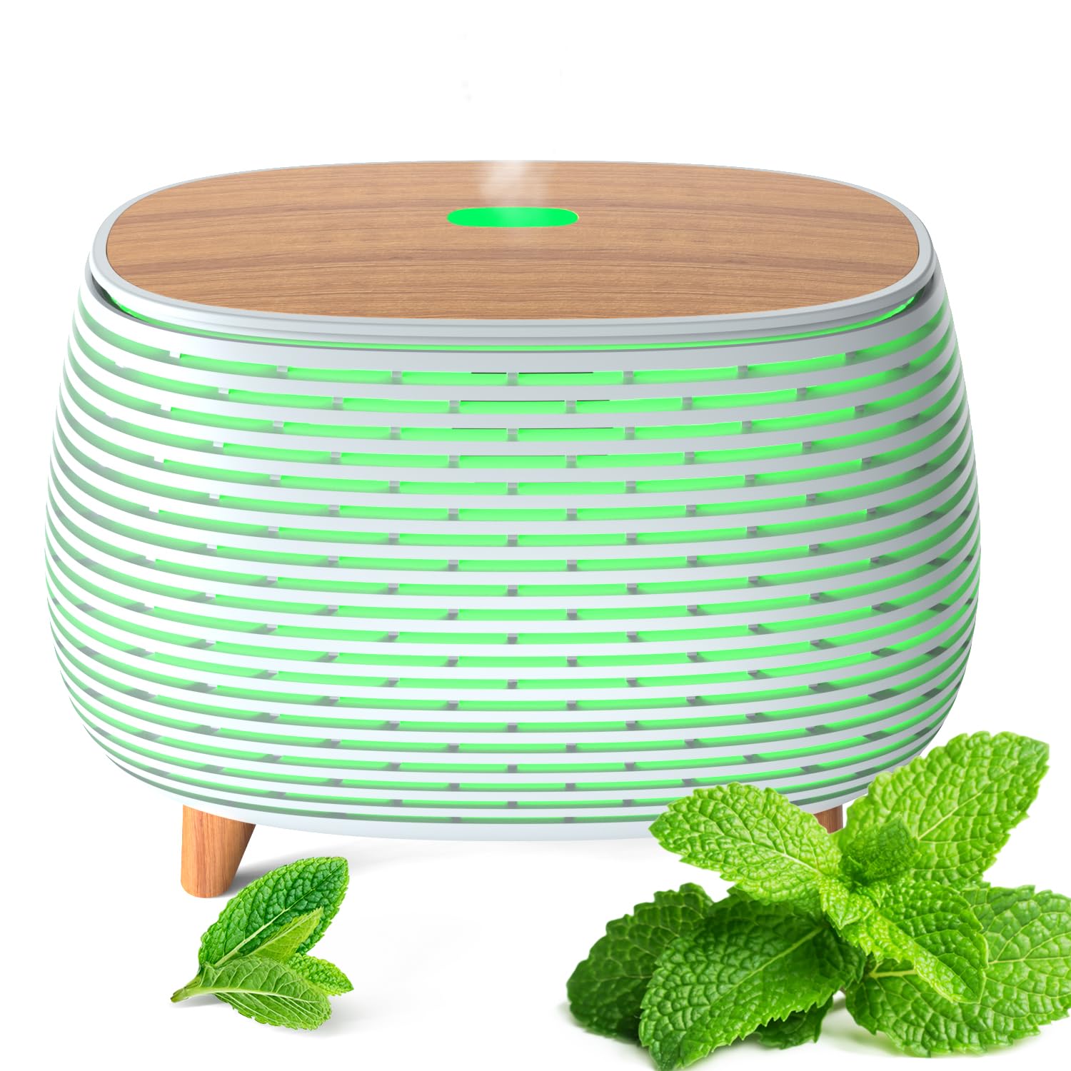 Pinci Essential Oil Diffuser, 400ml Aromatherapy Diffuser, Ultrasonic Diffusers for Essential Oils, Cool Mist Humidifier with 7 