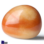 YATOJUZI 1.6''-2'' Yellow Jade Natural Crystals and Healing Stones Worry Stones Polished Rocks Yellow Gemstones Palm Stone for M