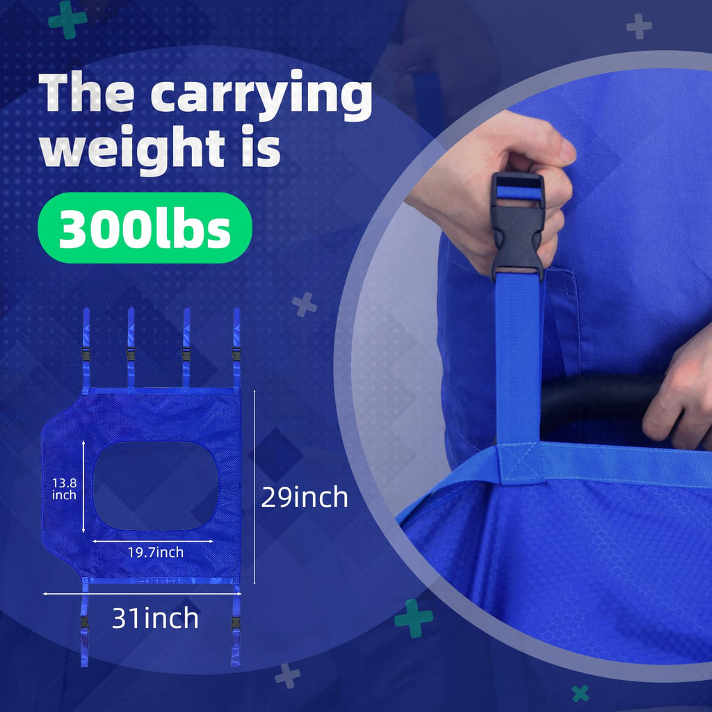 OISNSOIN Positioning Bed Pad with Reinforced Handles 31 x 29 Incontinence Mattress Bedding for Body Lifting, Turning,Repositioni