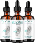 LIVORKA ZenCortex Drops, Liquid Supplement for Ear Health, Supports Healthy Hearing - 3 Bottles (90 Day Supply) - Pack of 3