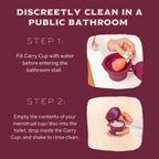 Pixie Menstrual Cup Compact Sterilizer - Good for Public Restrooms, Camping or Dorms - Collapsible Cleaner Container for Your Me