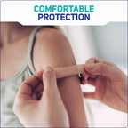 Care Science Fabric Adhesive Bandages, 200 ct Bulk Assorted Sizes | Flexible + Breathable Protection Helps Prevent Infection for
