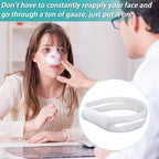 Patelai Elastic Nose Bandage, External Nasal Bandage Dressing Holder with High Absorption Capacity for Nose, White(20 Pcs)