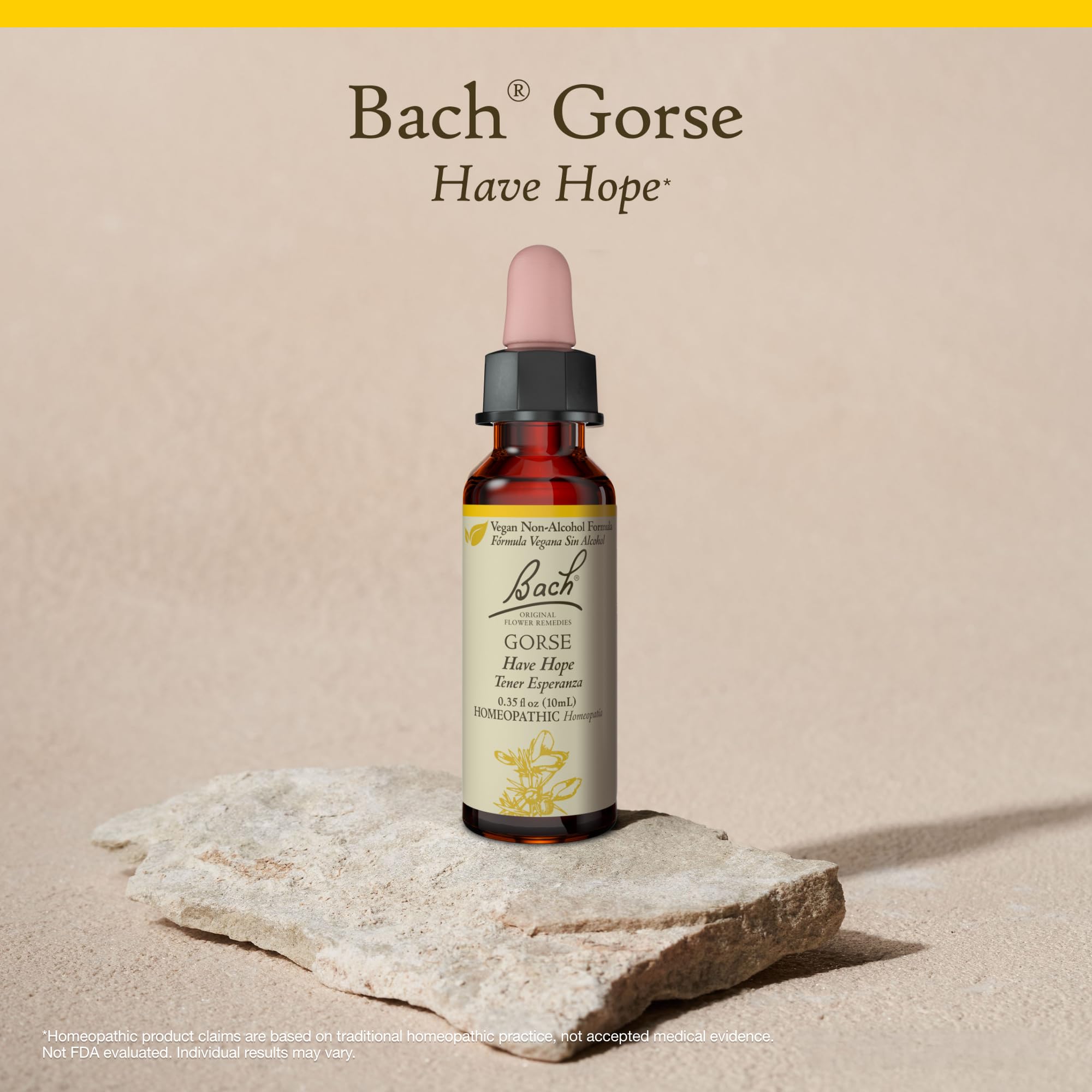 Bach Original Flower Remedies, Gorse (Non-Alcohol Formula) - Have Hope - Natural Homeopathic Flower Essence for Emotional Balanc